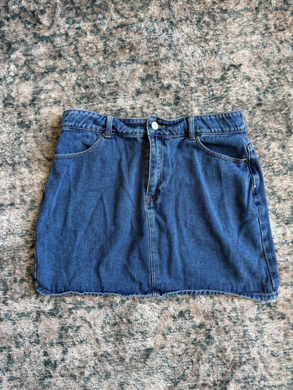 Forever 21 Blue Denim Mini Skirt
